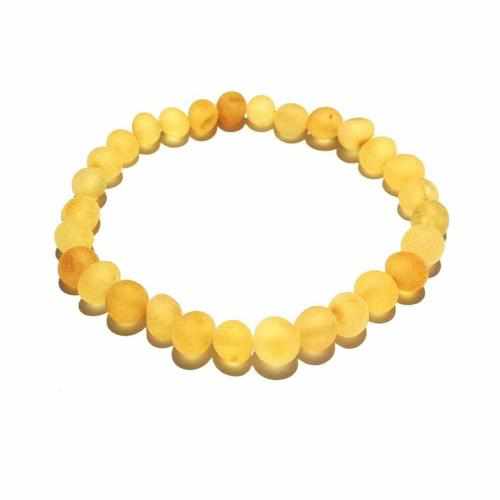 Adult Bees Knees Raw Honey Baltic Amber Stretch Bracelet