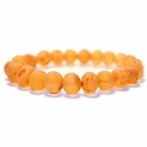 Adult Bees Knees Raw Honey Baltic Amber Stretch Bracelet