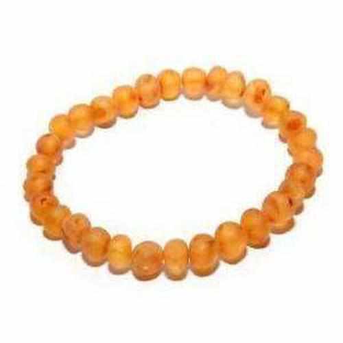 Adult Bees Knees Raw Honey Baltic Amber Stretch Bracelet