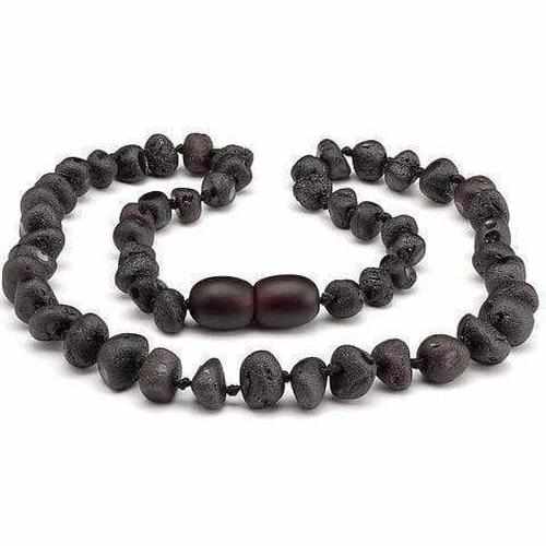 Adult Cherryaid Black Raw Dark Cherry Baltic Amber Anklet