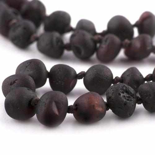Adult Cherryaid Black Raw Dark Cherry Baltic Amber Anklet