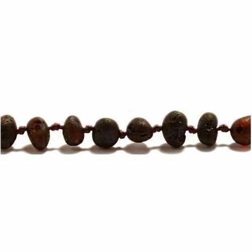 Adult Cherryaid Black Raw Dark Cherry Baltic Amber Anklet