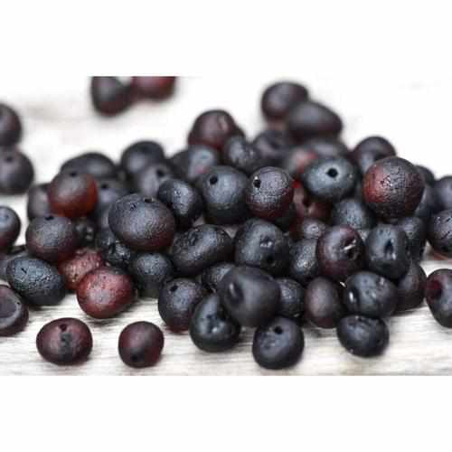 Adult Raw Dark Cherry Baltic Amber Stretch Bracelet