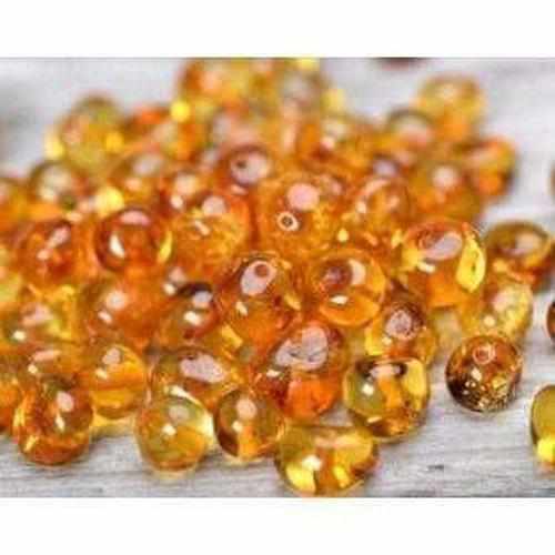 Polished Honey Baltic Amber Anklet for Adults