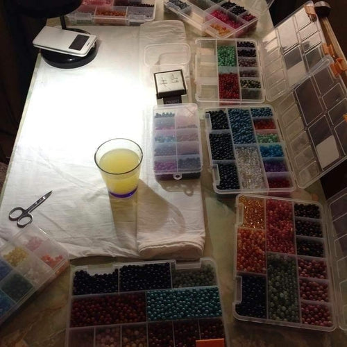 Custom Child Anklet Bracelet with Baltic Amber and Gemstones