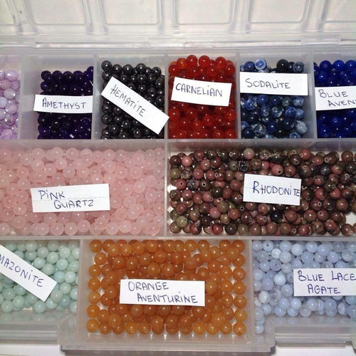 Custom Child Anklet Bracelet with Baltic Amber and Gemstones