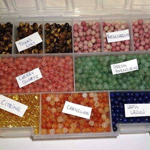 Custom Child Anklet Bracelet with Baltic Amber and Gemstones