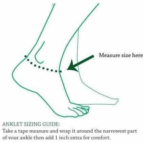 Custom Adult Anklet with Amber and Gemstones