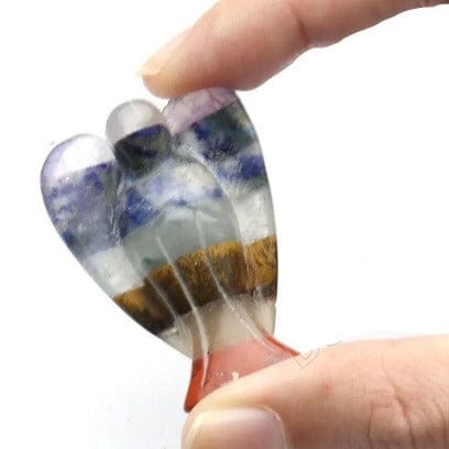 Chakra Pocket Guardian Angel Gemstone Carving