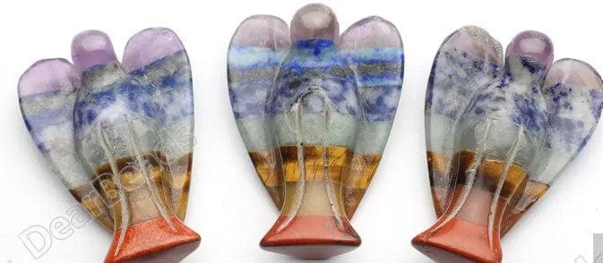 Chakra Pocket Guardian Angel Gemstone Carving