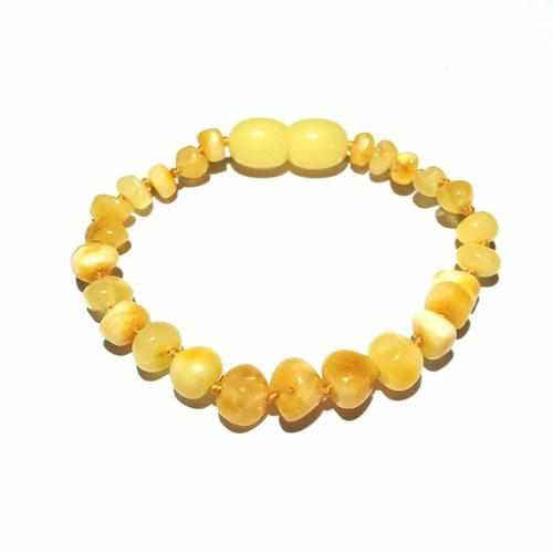 Child Butterscotch Baltic Amber Polished Anklet Bracelet