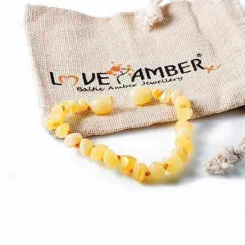 Child Butterscotch Baltic Amber Polished Anklet Bracelet