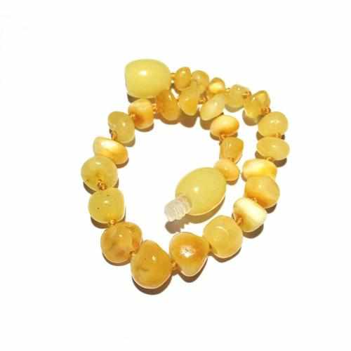 Child Butterscotch Baltic Amber Polished Anklet Bracelet