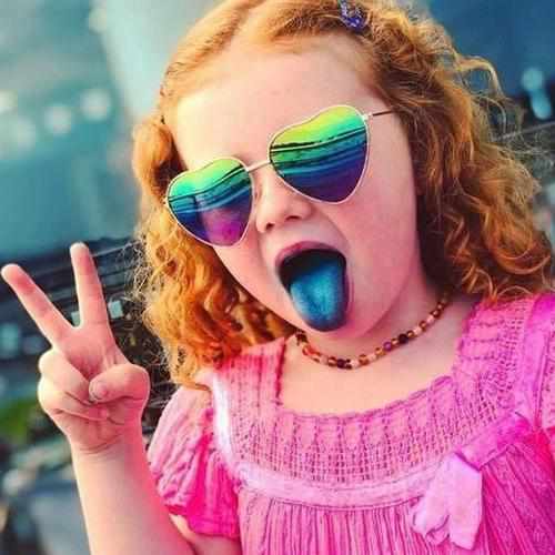 Child Amelie Baltic Amber Pink Purple Dragon Agate Necklace