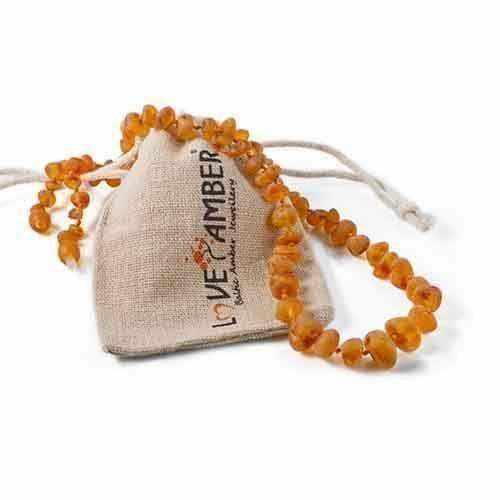 Child Bees Knees Raw Honey Baltic Amber Necklace