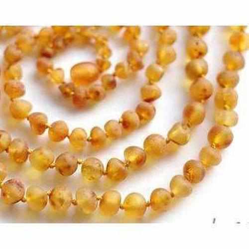 Child Bees Knees Raw Honey Baltic Amber Necklace