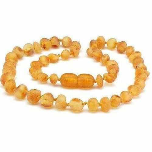 Child Bees Knees Raw Honey Baltic Amber Necklace