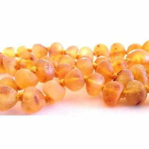 Child Bees Knees Raw Honey Baltic Amber Necklace