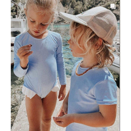 Child Cognac Amber Necklace, Handmade Baltic Beads