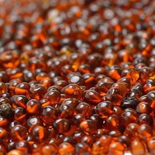 Child Chakra Gemstone Polished Cognac Baltic Amber Anklet Bracelet