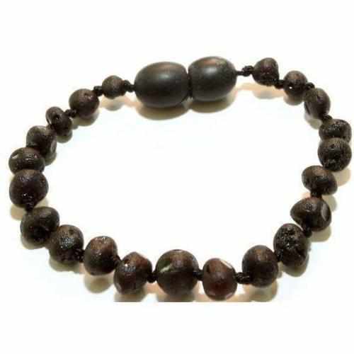 Child Raw Dark Cherry Baltic Amber Anklet Bracelet