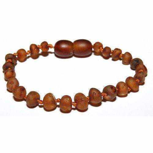 Child Cocoa Raw Cognac Baltic Amber Anklet Bracelet