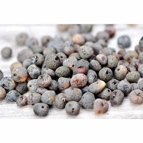 Child Enchanted Raw Green Baltic Amber Necklace