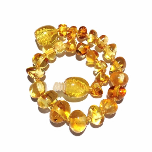 Child Polished Honey Baltic Amber Anklet Bracelet