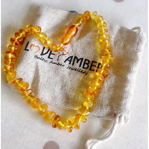 Child Polished Honey Baltic Amber Anklet Bracelet
