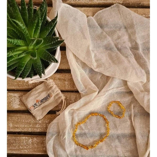 Child Polished Honey Baltic Amber Anklet Bracelet