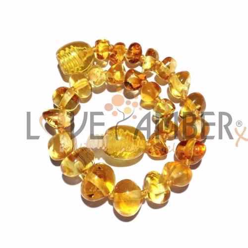 Child Polished Honey Baltic Amber Anklet Bracelet