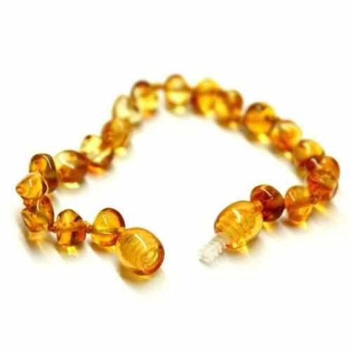 Child Polished Honey Baltic Amber Anklet Bracelet