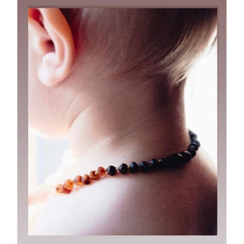 Child Ombre Raw Rainbow Baltic Amber Necklace