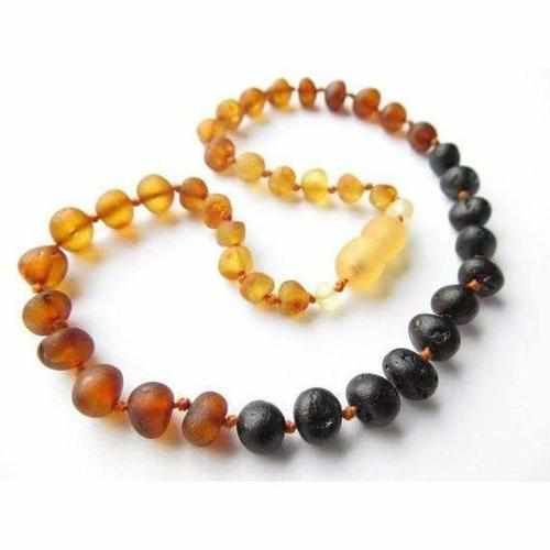 Child Ombre Raw Rainbow Baltic Amber Necklace