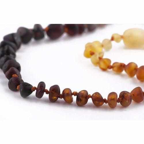 Child Ombre Raw Rainbow Baltic Amber Necklace