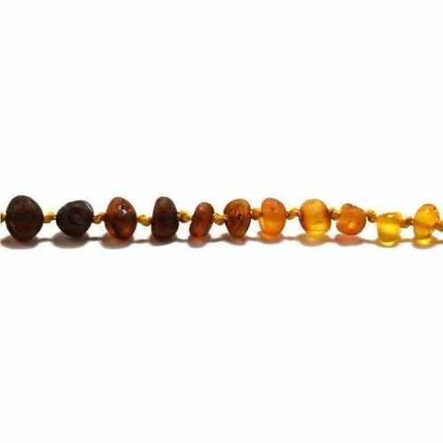 Child Ombre Raw Rainbow Baltic Amber Necklace