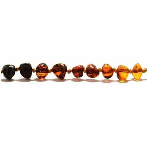 Child Rainbow Bright Mixed Baltic Amber Anklet