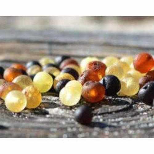 Child Shingle Raw Mixed Baltic Amber Anklet
