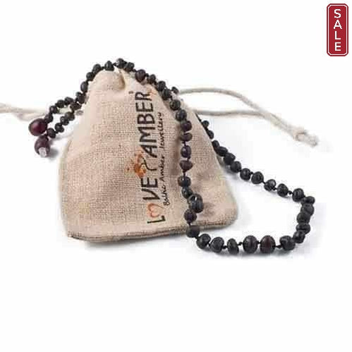 Child's Raw Cherry Baltic Amber Bead Necklace