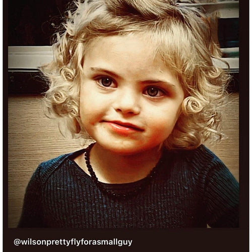 Child's Raw Cherry Baltic Amber Bead Necklace