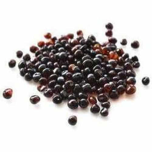 Child's Midnight Gemstone and Black Cherry Baltic Amber Necklace