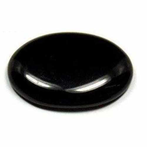 Flat Smooth Black Obsidian Tumblestone 35 to 45mm