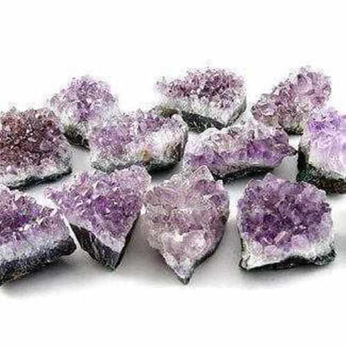 Purple Amethyst Druzy Cluster Pisces Birthstone
