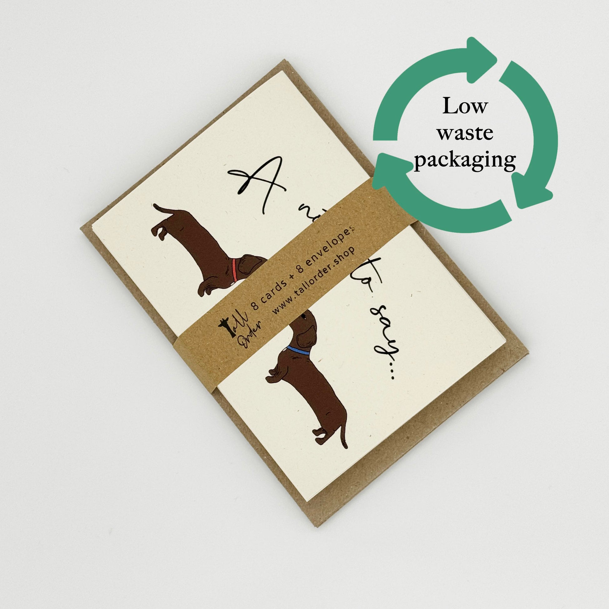 Dachshund Dog Note Cards Pack of 8