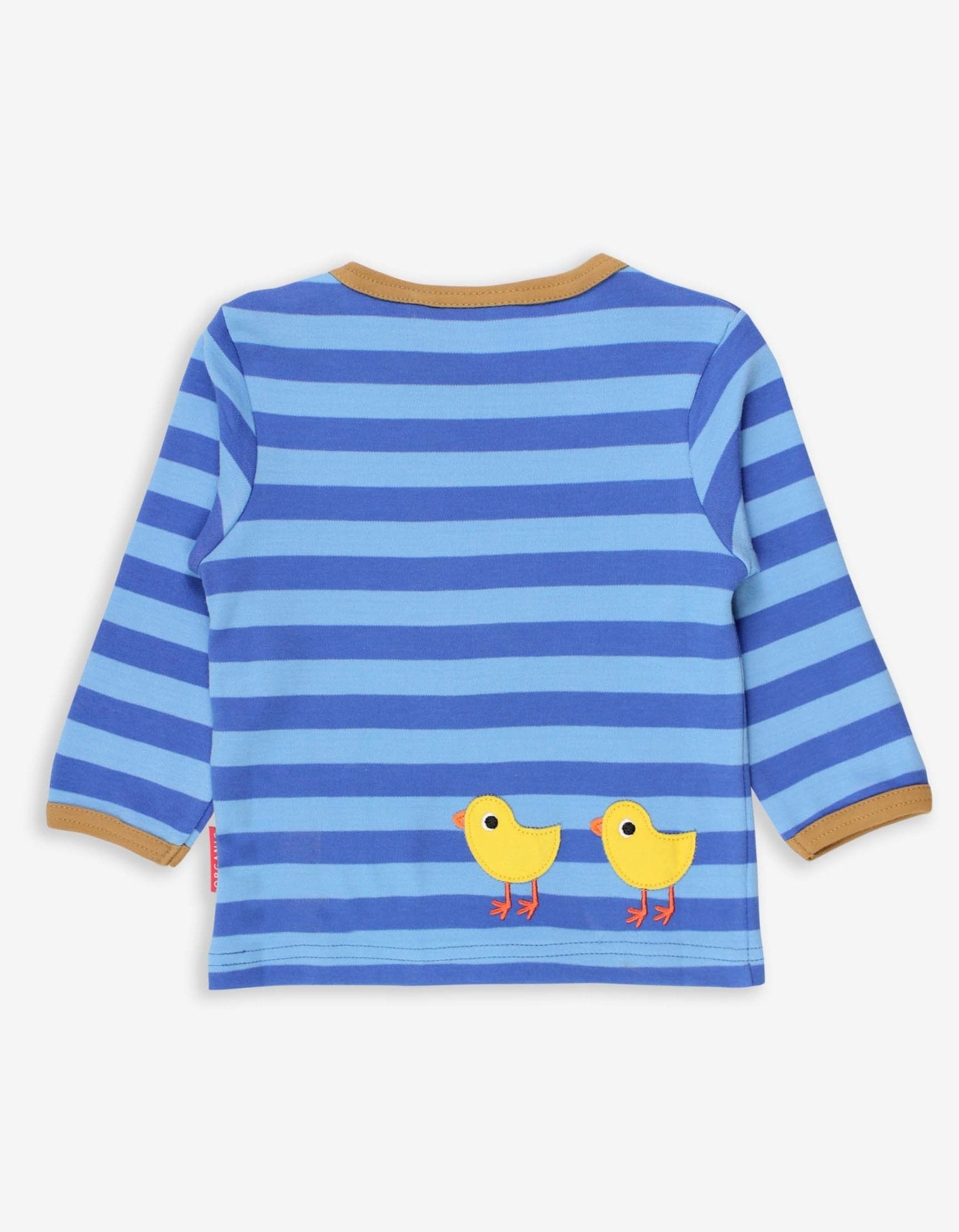 Organic Clucky Chicken Applique Long Sleeved T Shirt