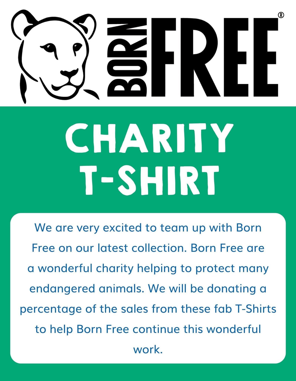 Organic Lion Applique Long Sleeved T Shirt