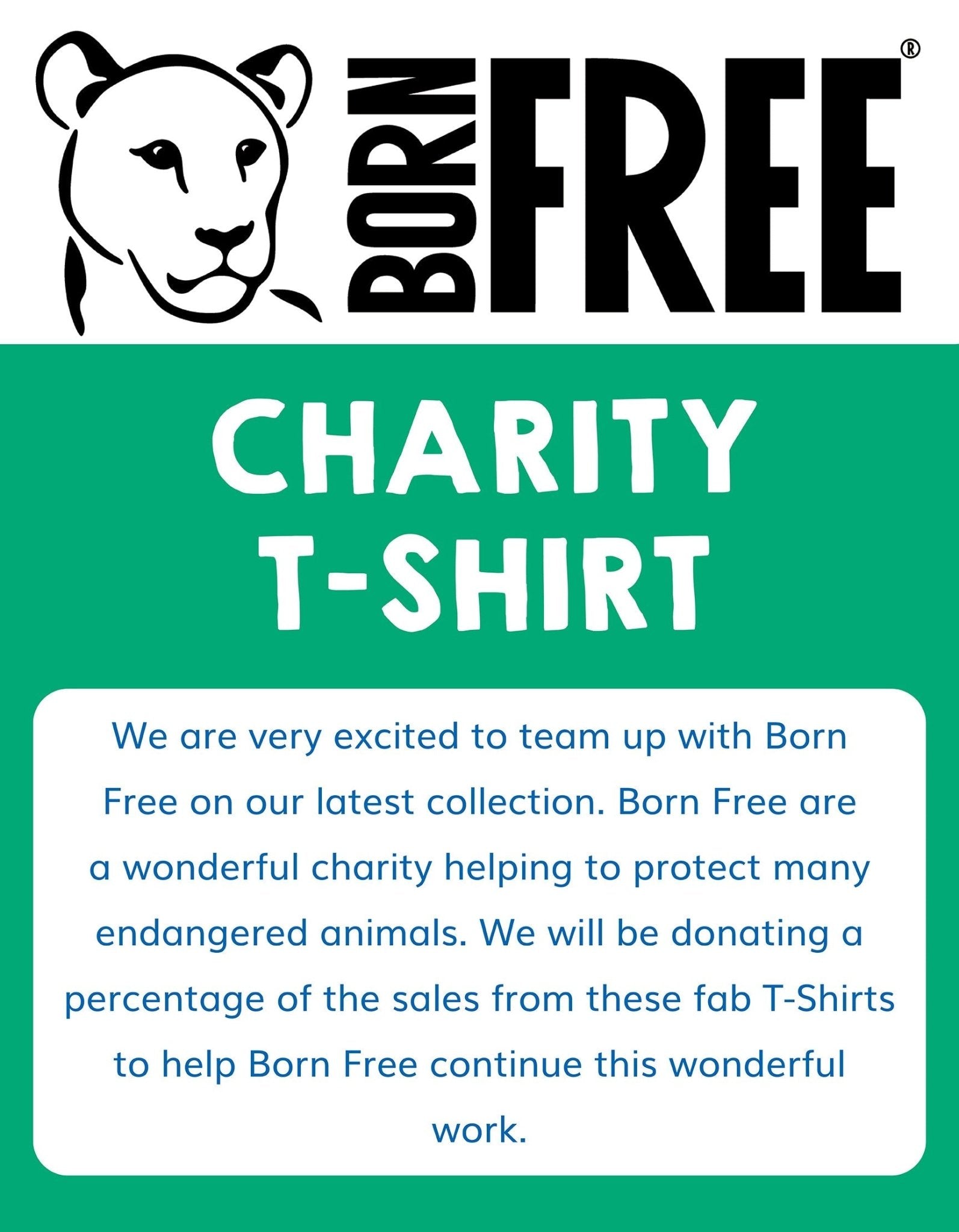 Organic Lion Applique Long Sleeved T Shirt
