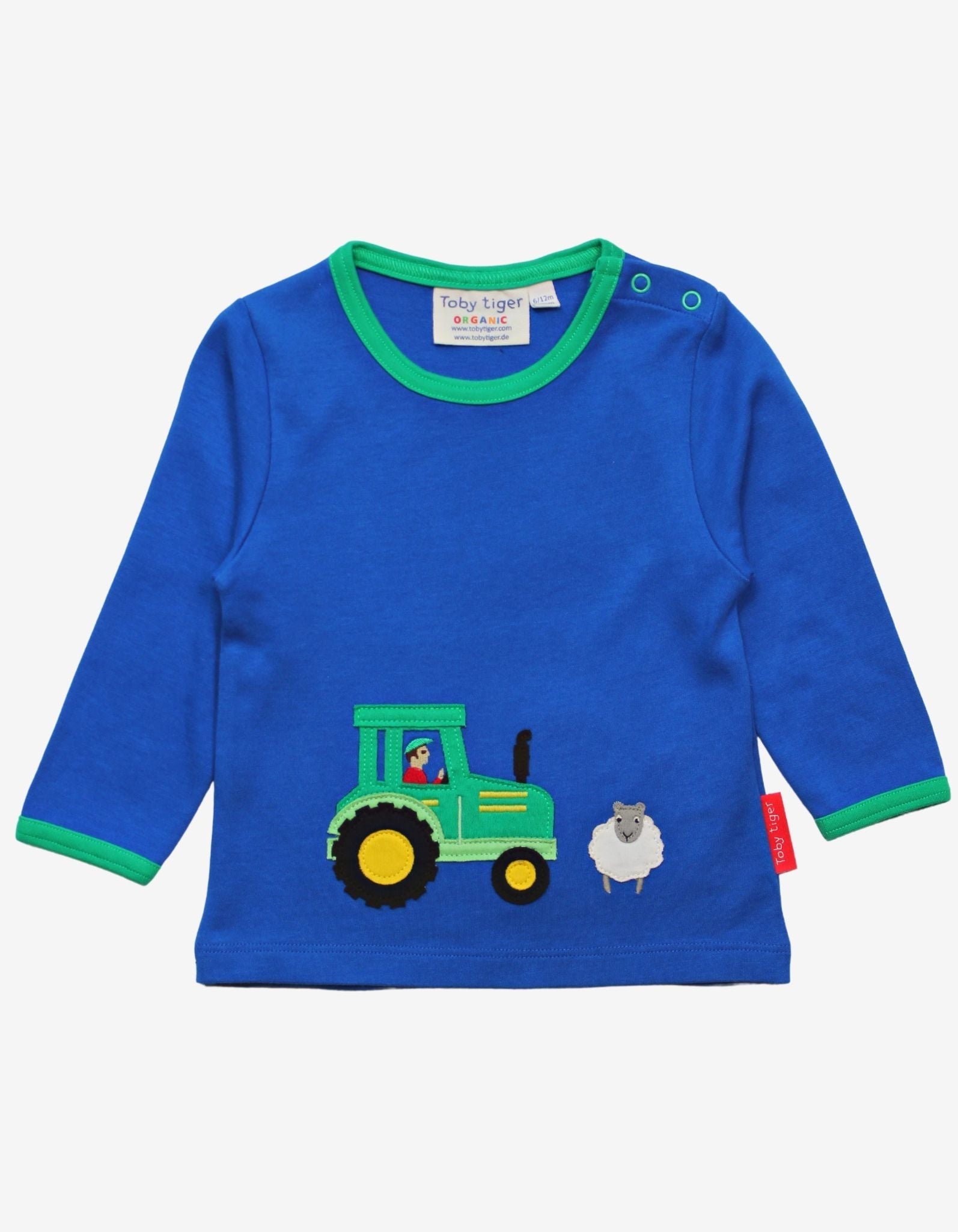 Organic Farm Applique Long Sleeved T Shirt