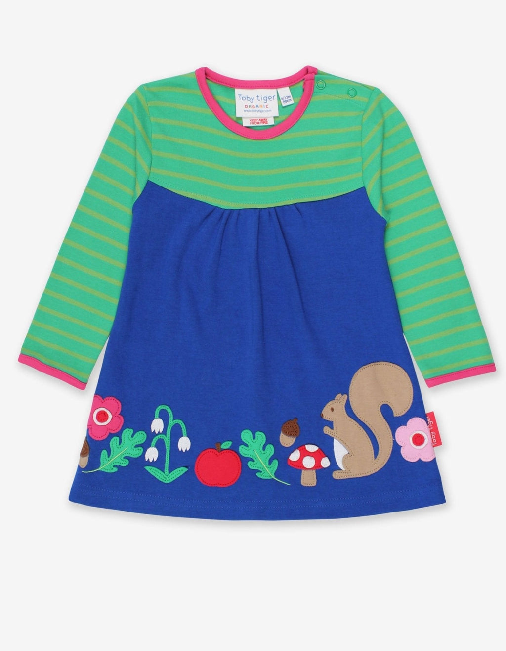 Organic Forest Adventure Applique Long Sleeve Dress