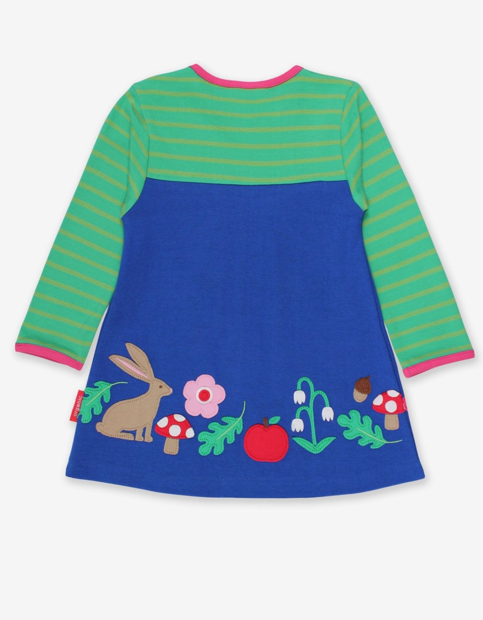 Organic Forest Adventure Applique Long Sleeve Dress